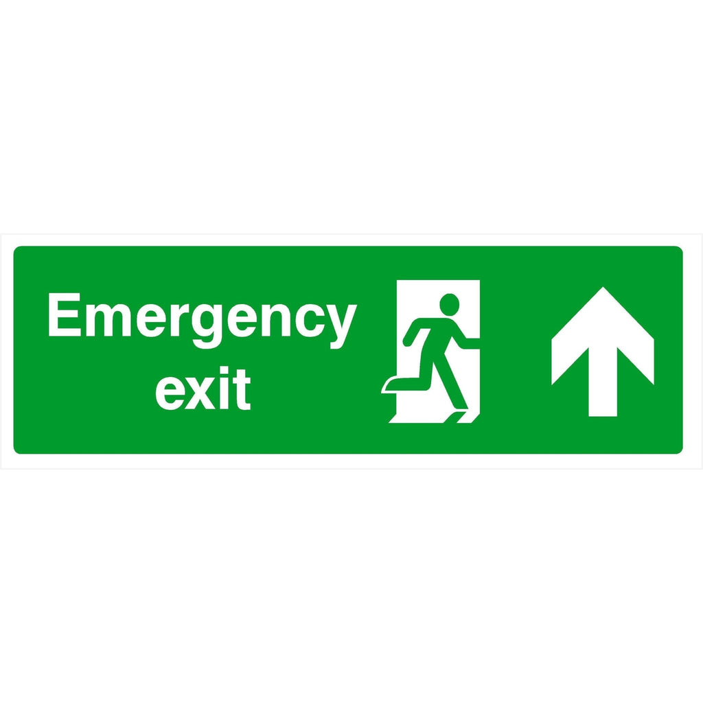 Emergency Exit Sign Up Arrow - The Sign Shed