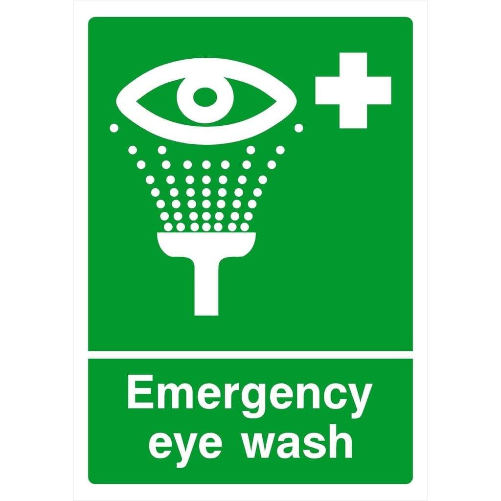Emergency Eye Wash Sign - The Sign Shed