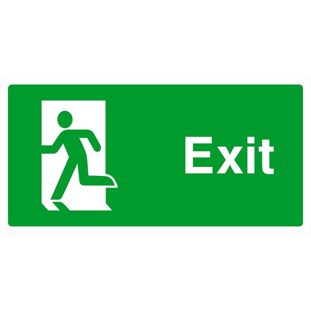 Exit Sign Blocks Emergency Exit Do Not Block Sign