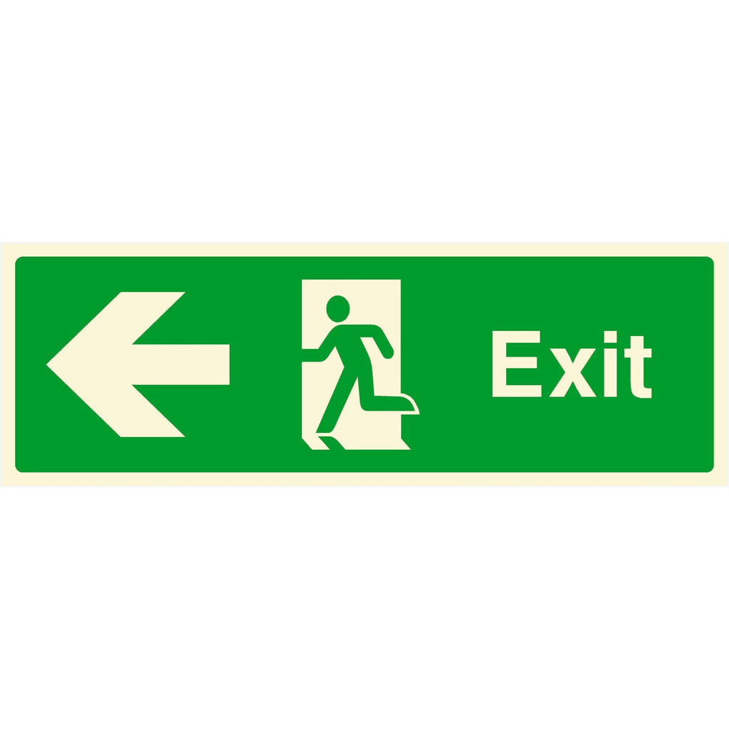 Exit Signs Learning Exit Sign Left Arrow