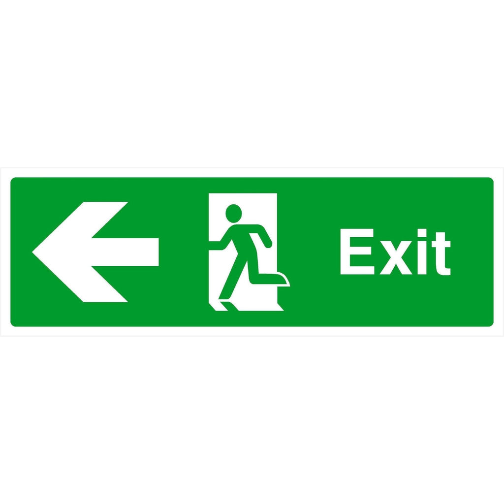 Exit Sign Left Arrow - The Sign Shed