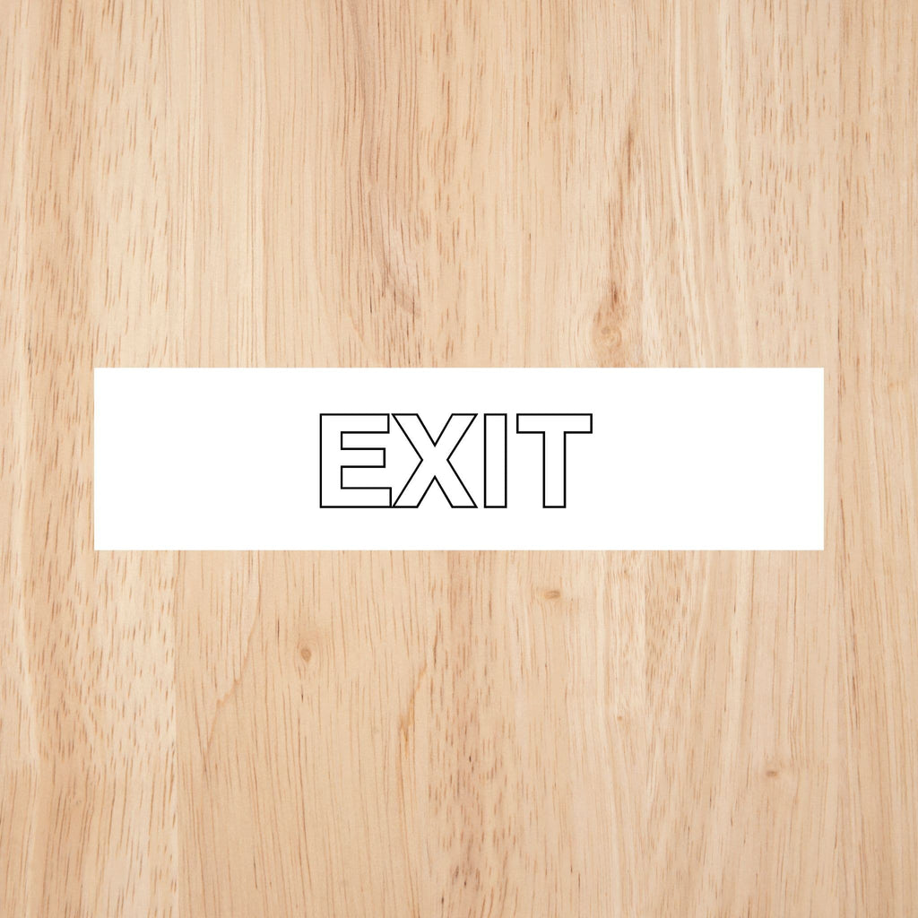 Exit Sign Standard Version | CAPS - The Sign Shed