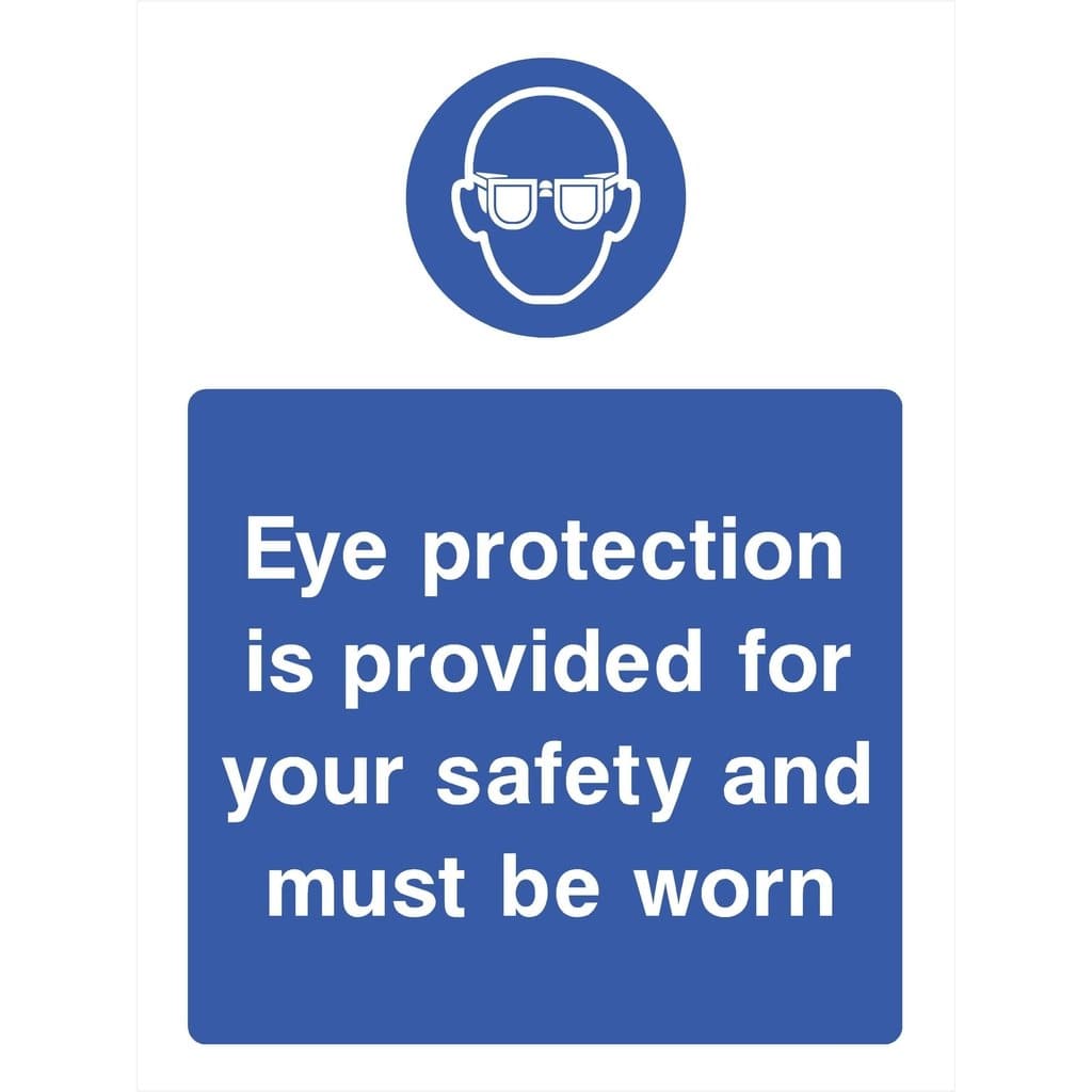 Eye Protection Is Provided for Safety Sign - The Sign Shed