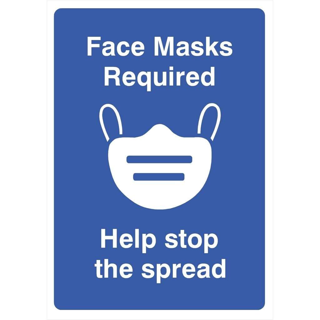 Require Mask Sign Face Masks Required Sign