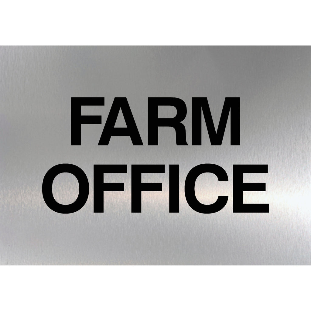 Shop For Brushed Silver Metal Workplace Signs