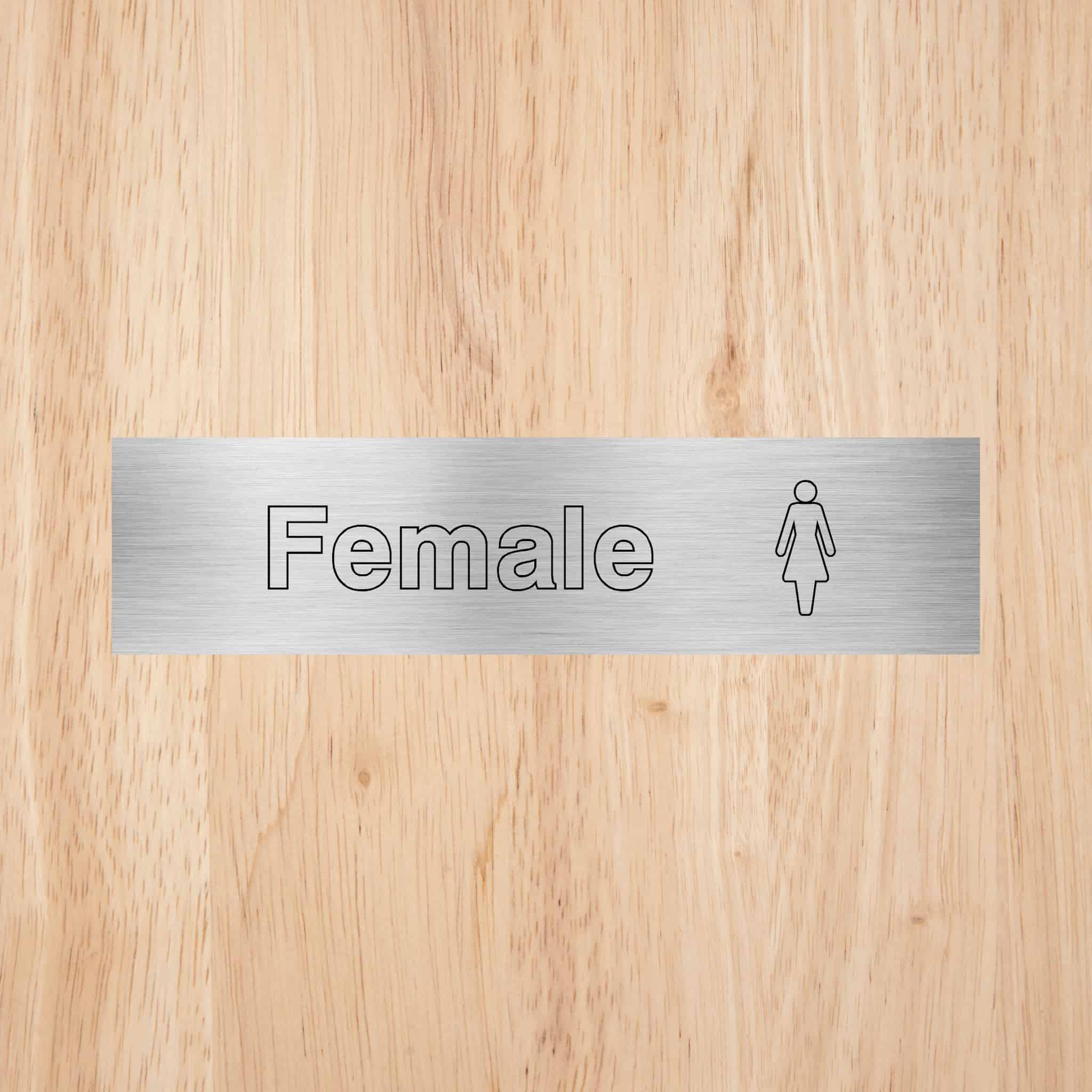Female Toilet Standard Sign - The Sign Shed