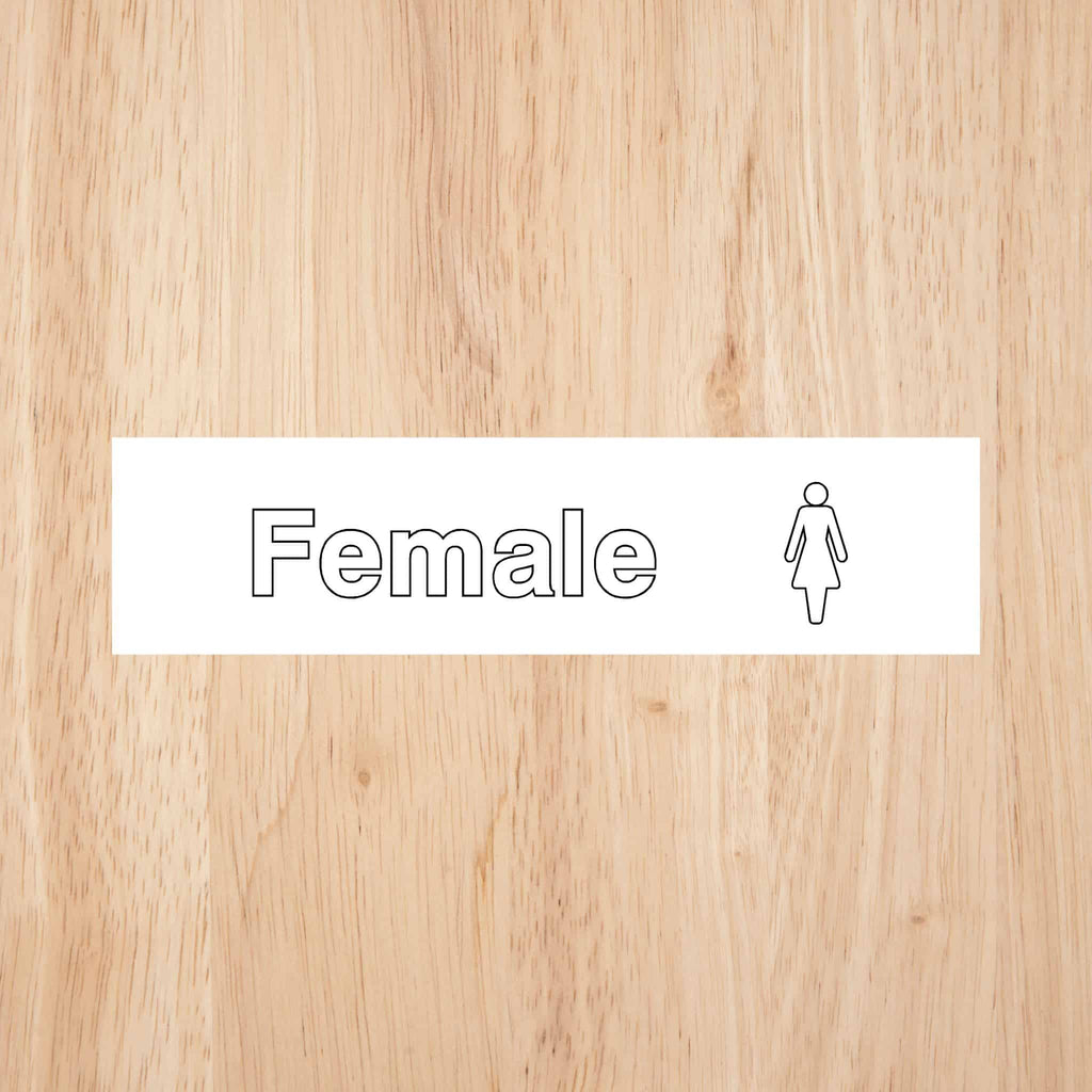 Female Toilet Standard Sign - The Sign Shed