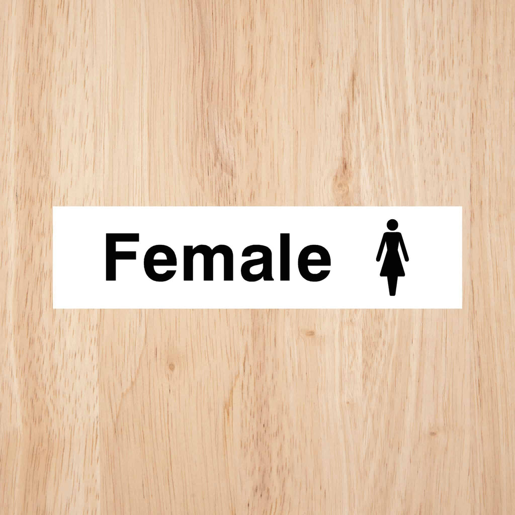 Female Toilet Standard Sign - The Sign Shed