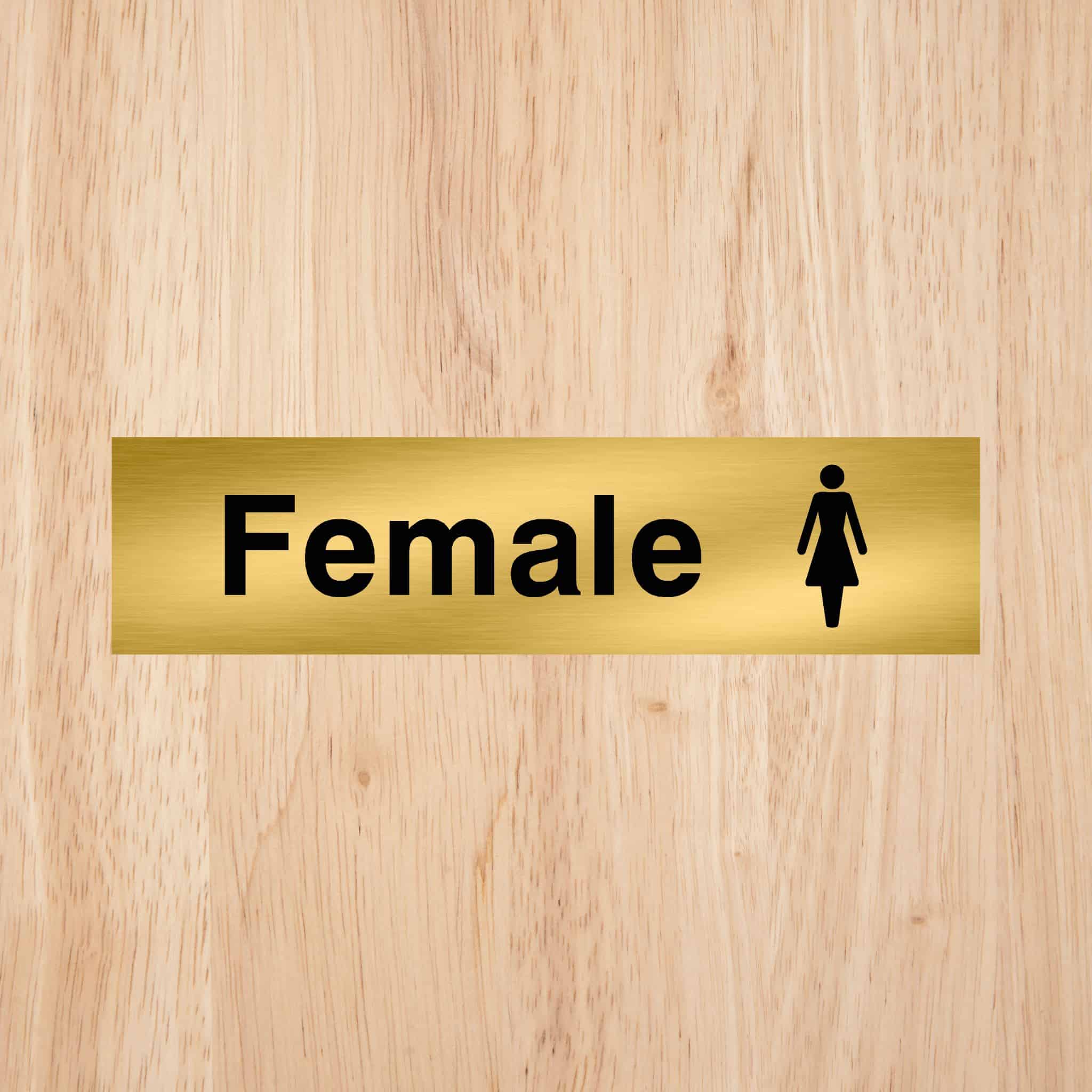 Female Toilet Standard Sign - The Sign Shed