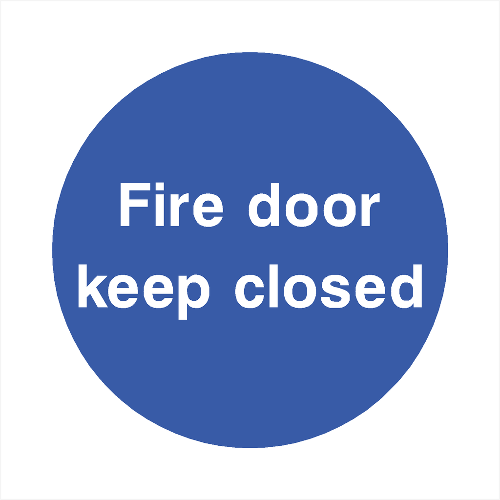Fire Door Keep Closed Sign - The Sign Shed