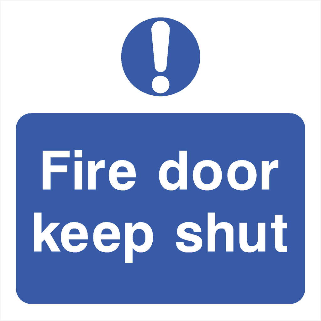 Fire Door Keep Shut Sign - The Sign Shed