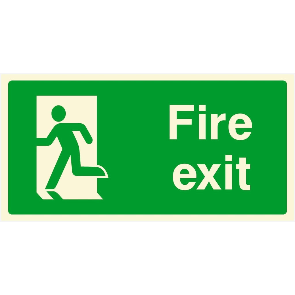 Fire Exit Left Emergency Escape Sign - The Sign Shed
