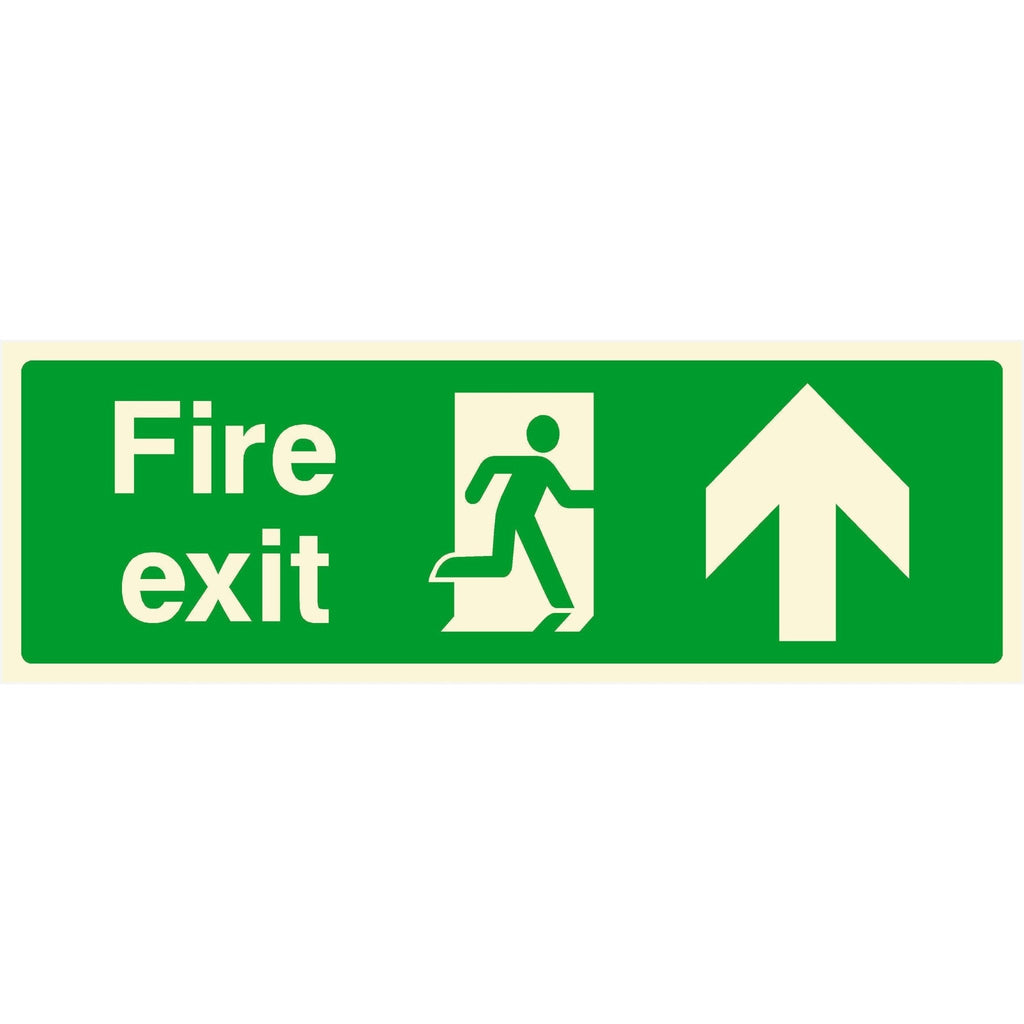 Fire Exit Sign Up Arrow - The Sign Shed