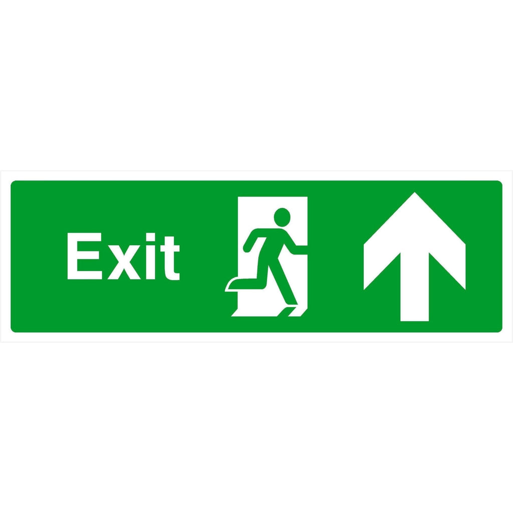 Fire Exit Sign Up Arrow - The Sign Shed