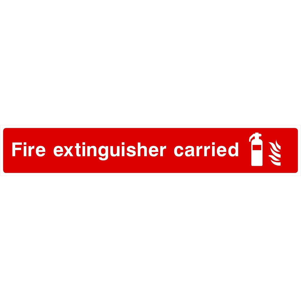 Fire Extinguisher Carried Sign - The Sign Shed