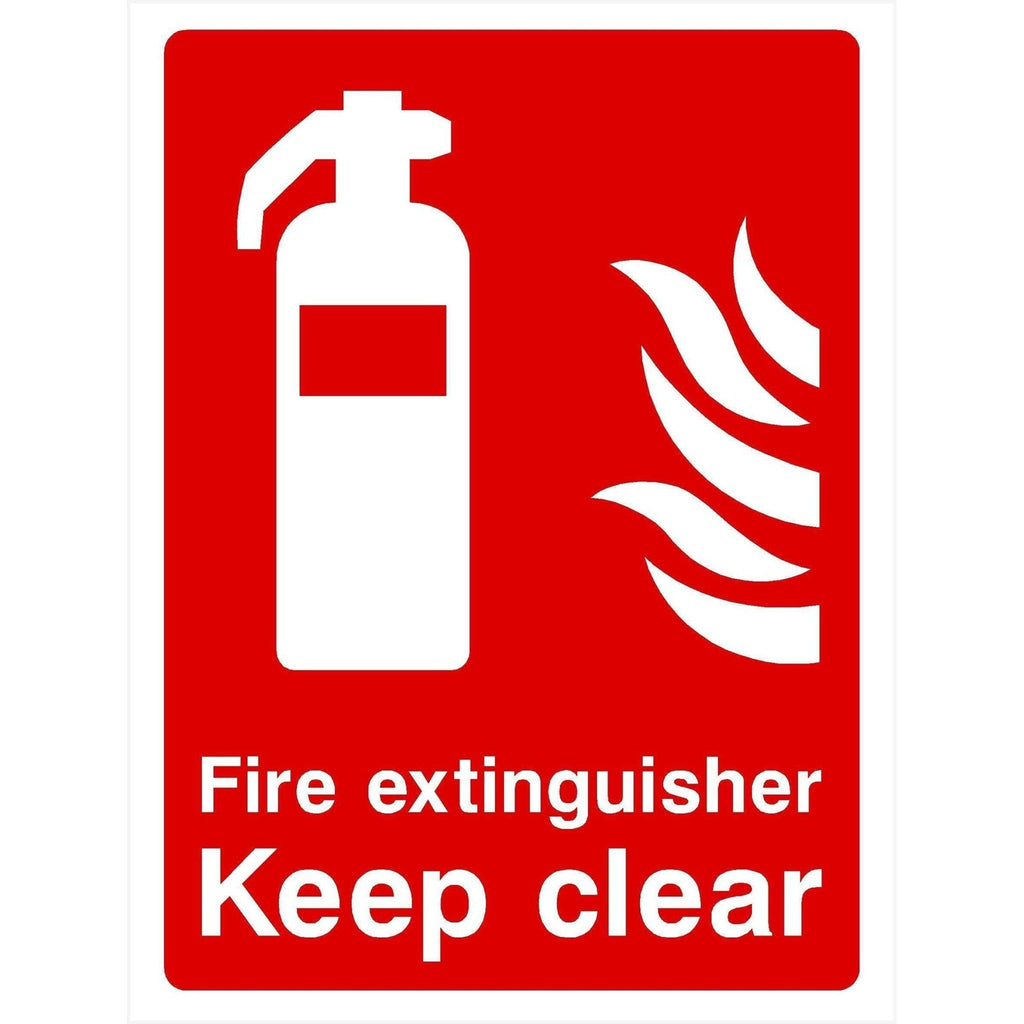 Fire Extinguisher Keep Clear Sign - The Sign Shed
