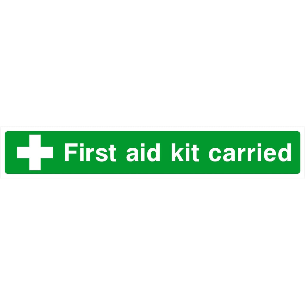 First Aid Kit Carried Sign - The Sign Shed