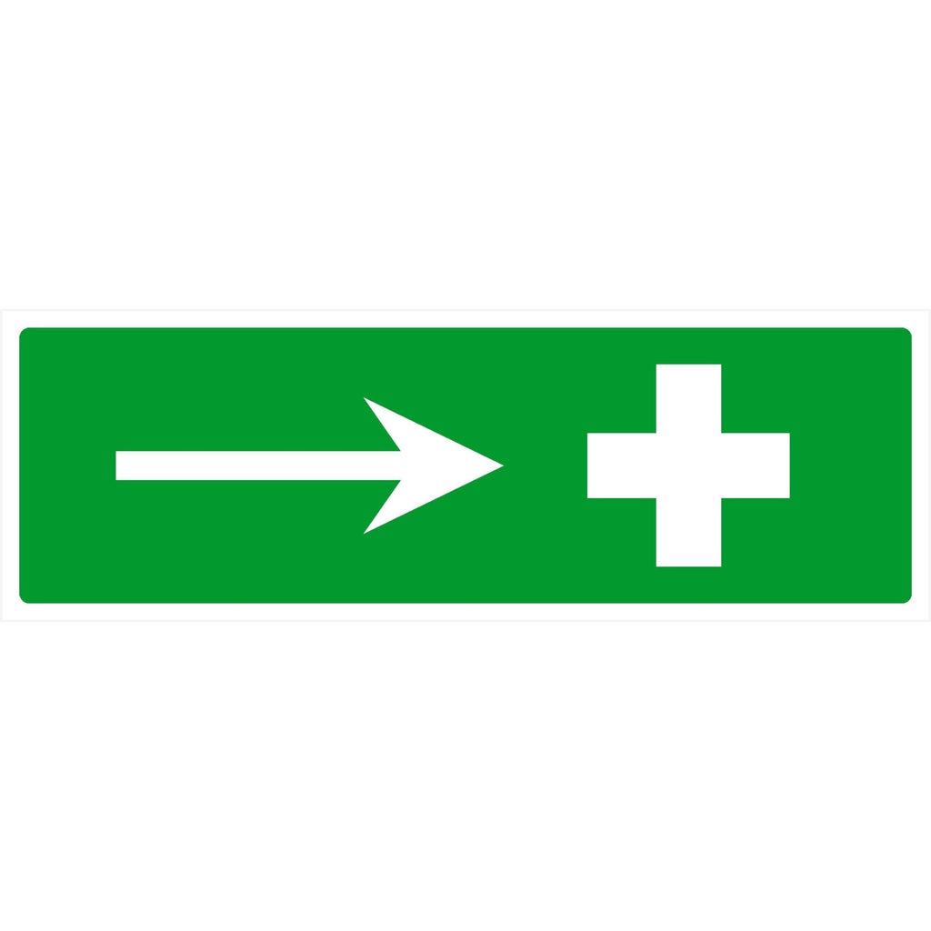 First Aid Sign Right Direction Arrow - The Sign Shed