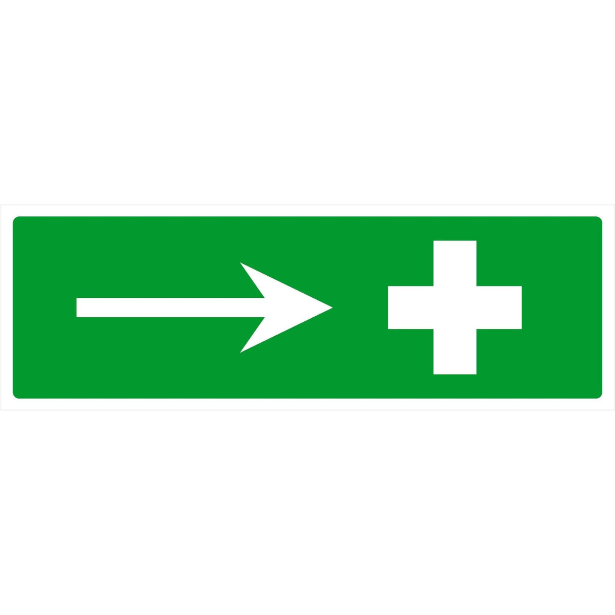 First Aid Sign Right Direction Arrow