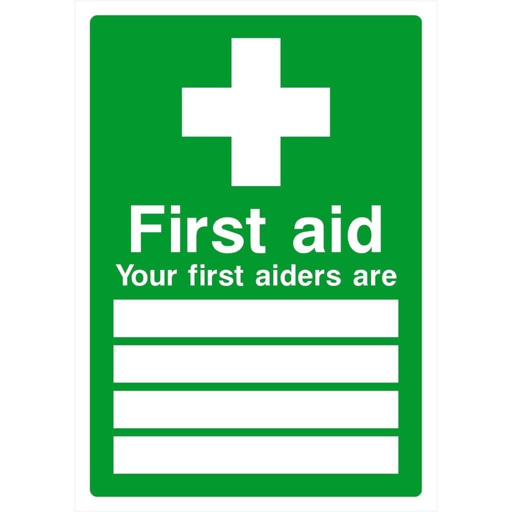 First Aiders Sign - The Sign Shed
