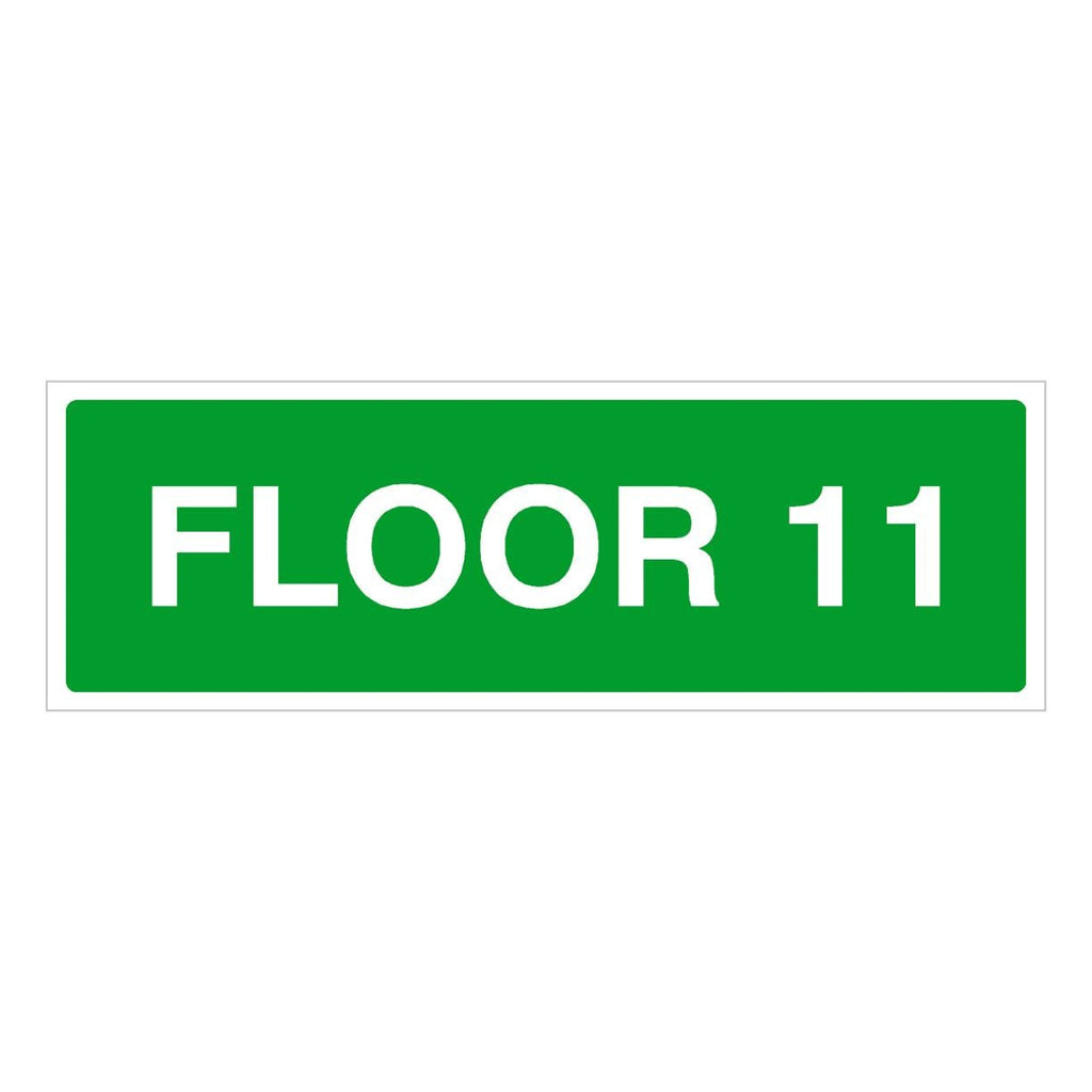 Floor 11 Identification Sign - The Sign Shed