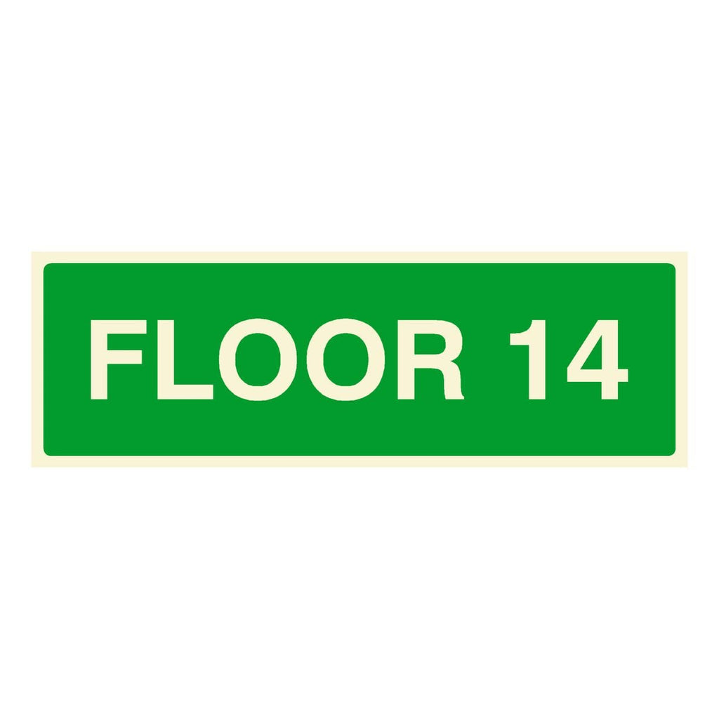 Floor 14 Identification Sign - The Sign Shed