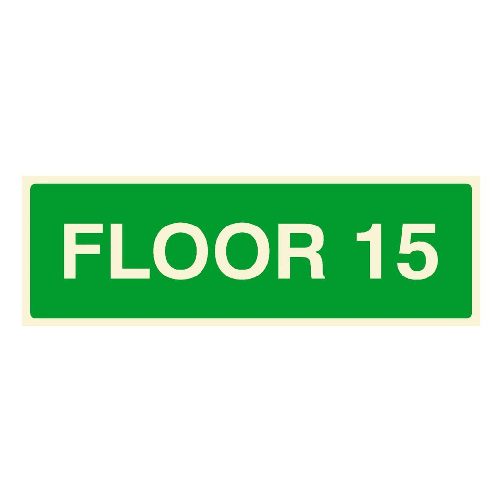 Floor 15 Identification Sign - The Sign Shed