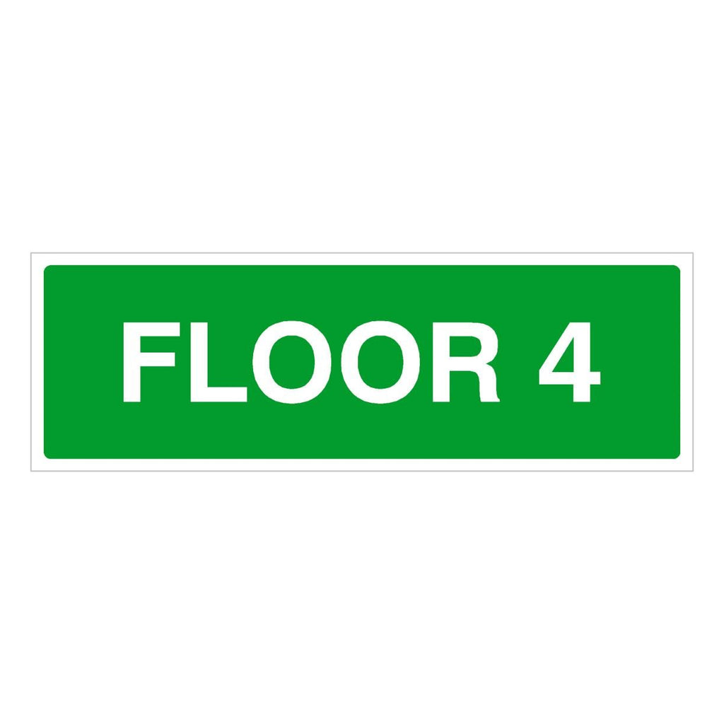 Floor 4 Identification Sign - The Sign Shed