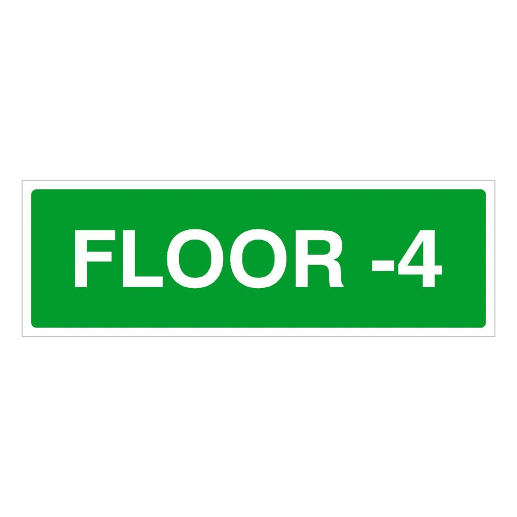 Floor -4 Identification Sign - The Sign Shed