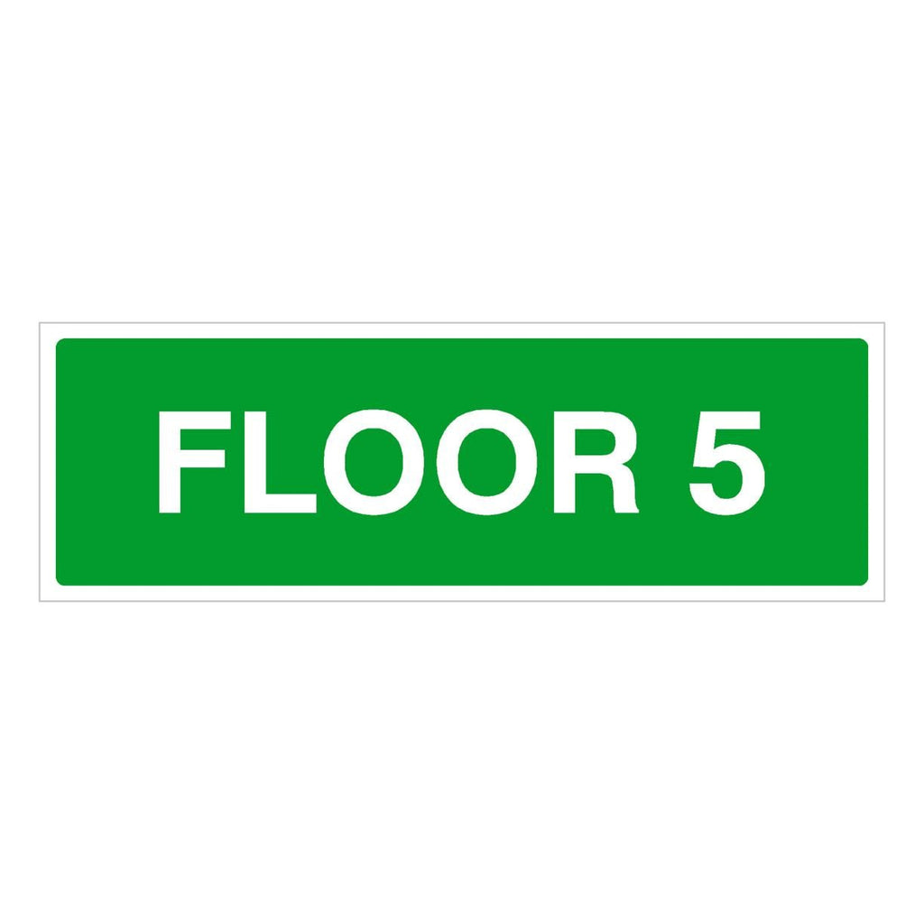 Floor 5 Identification Sign - The Sign Shed