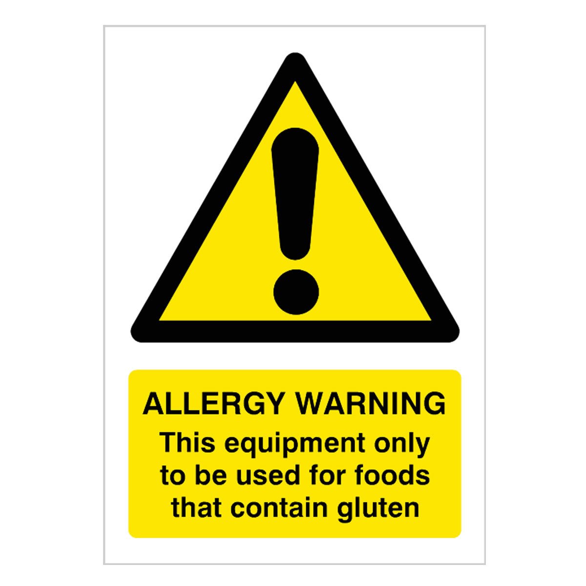 Food Warning Food Allergy Sign – Catering & Food Hygiene Safety – The Sign Shed