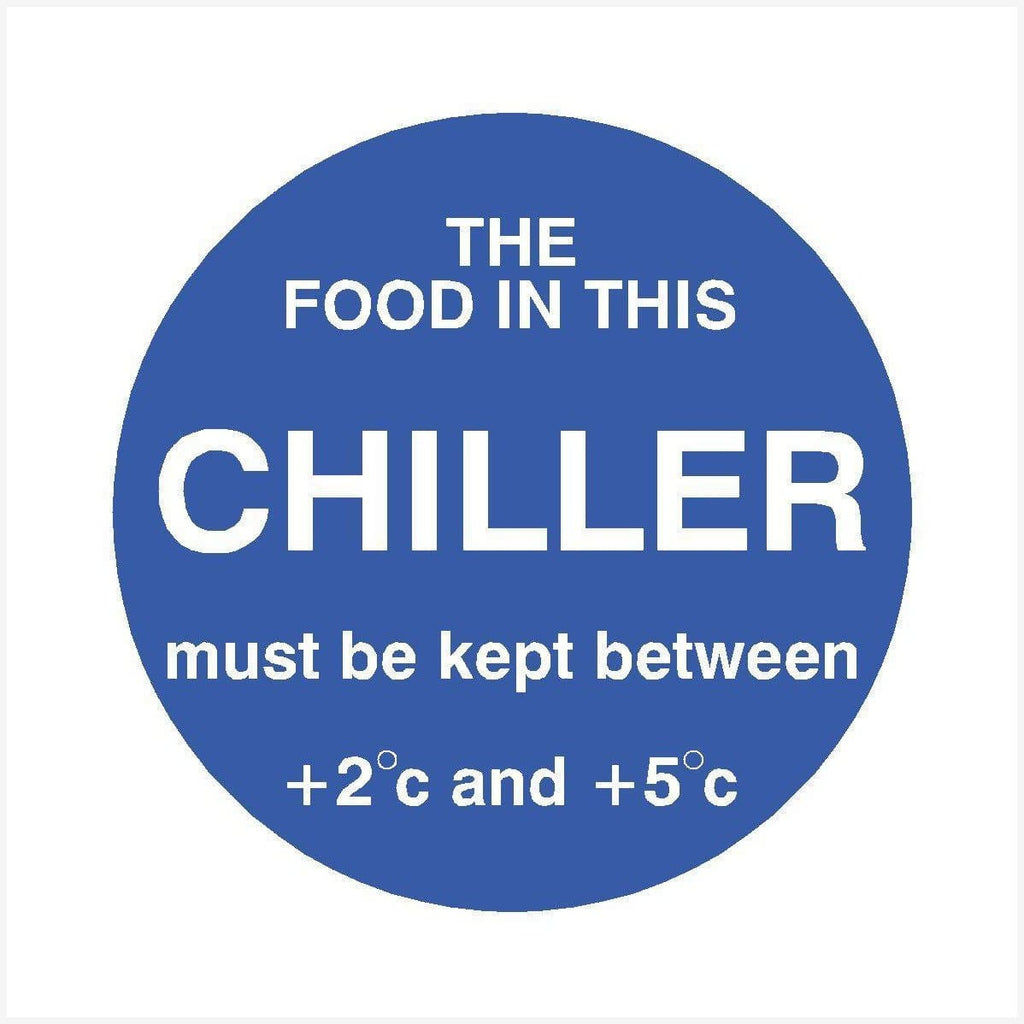 Food In This Chiller Sign - The Sign Shed