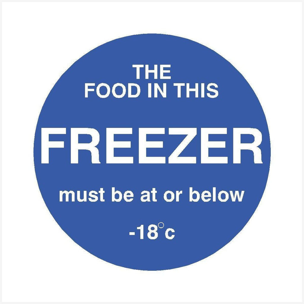 Food In This Freezer Sign - The Sign Shed