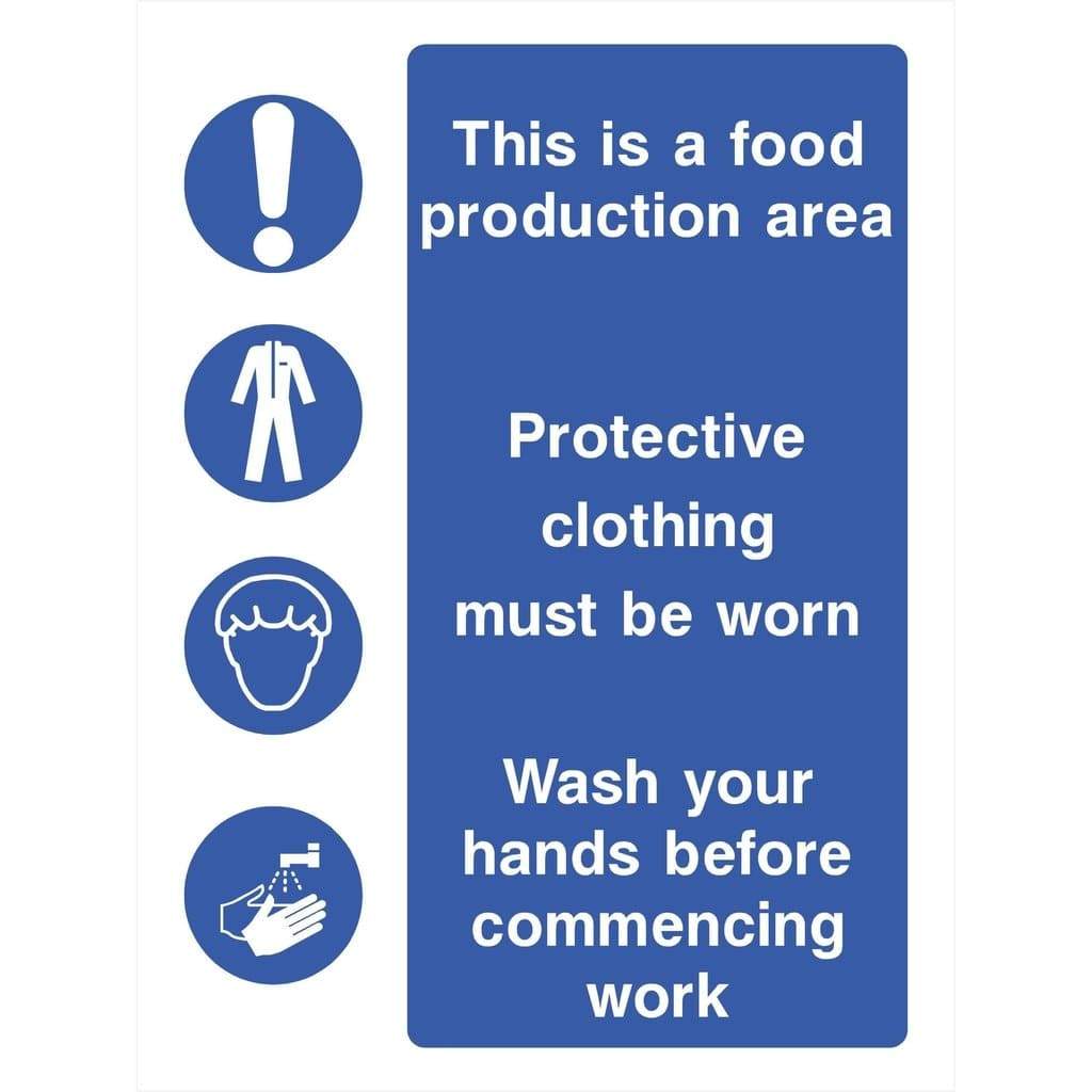 Food Production Area Sign - The Sign Shed