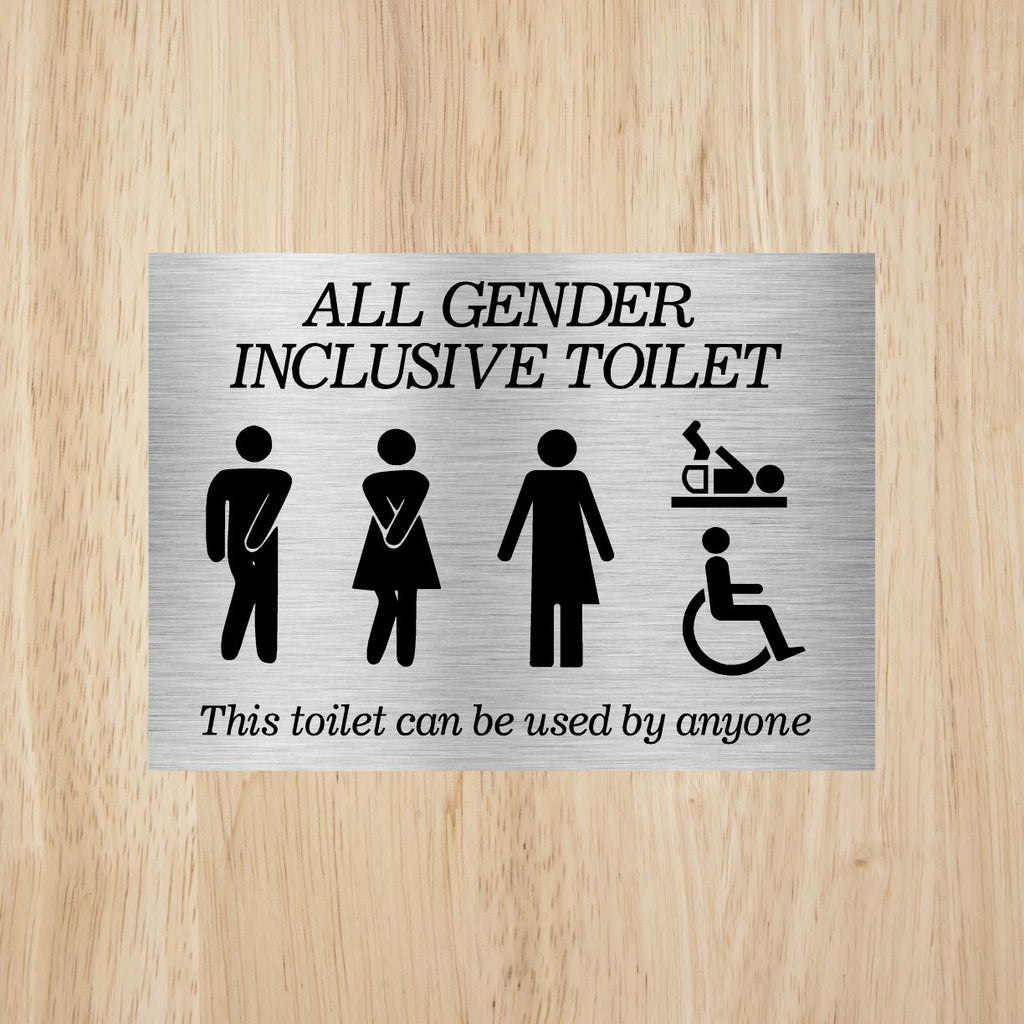 Inclusive Tilet Sign Disabled Toilet Sign | Accessible Toilet Signs