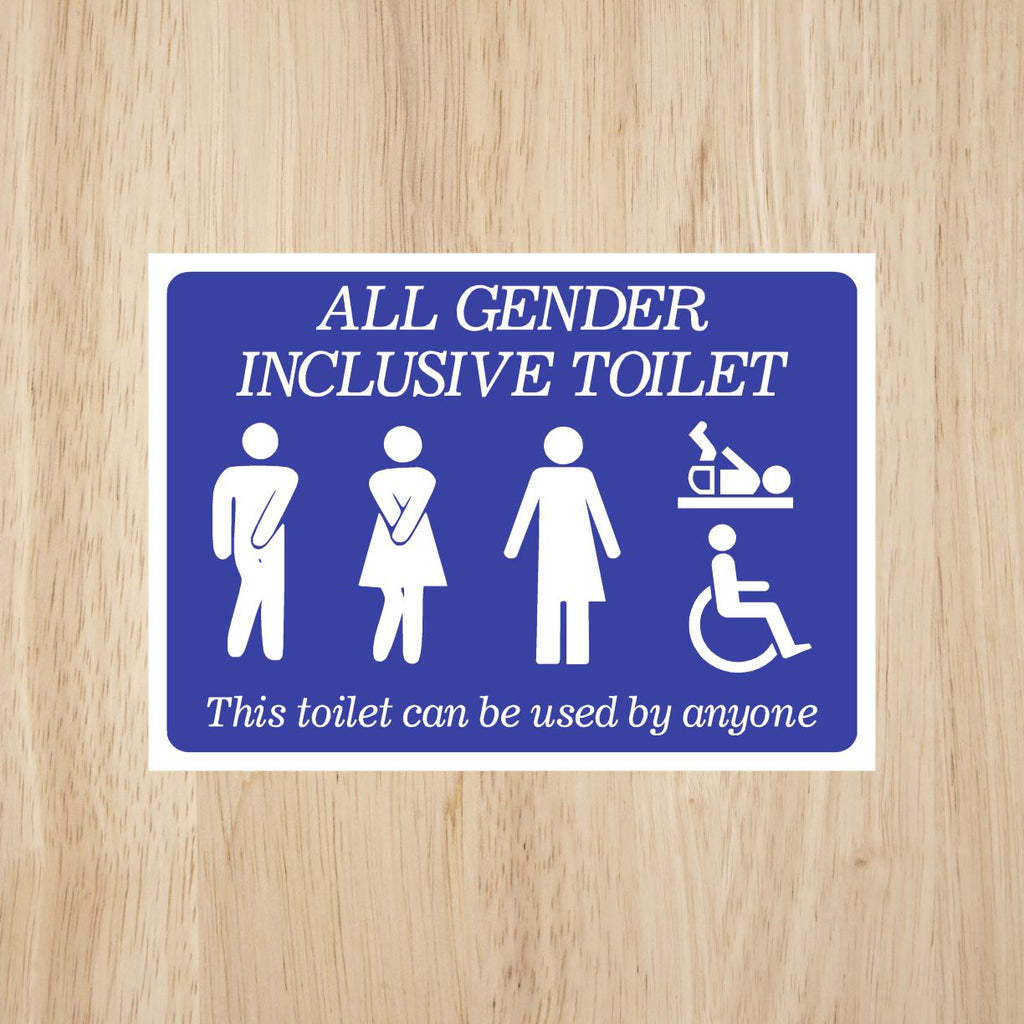 Gender Inclusive Toilet Sign - The Sign Shed