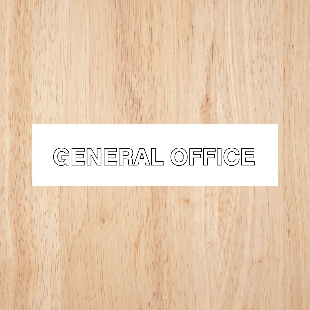 General Office Sign CAPS - The Sign Shed