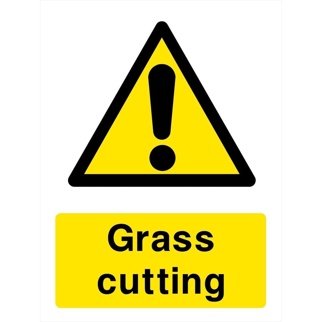 Grass Cutting Sign - The Sign Shed