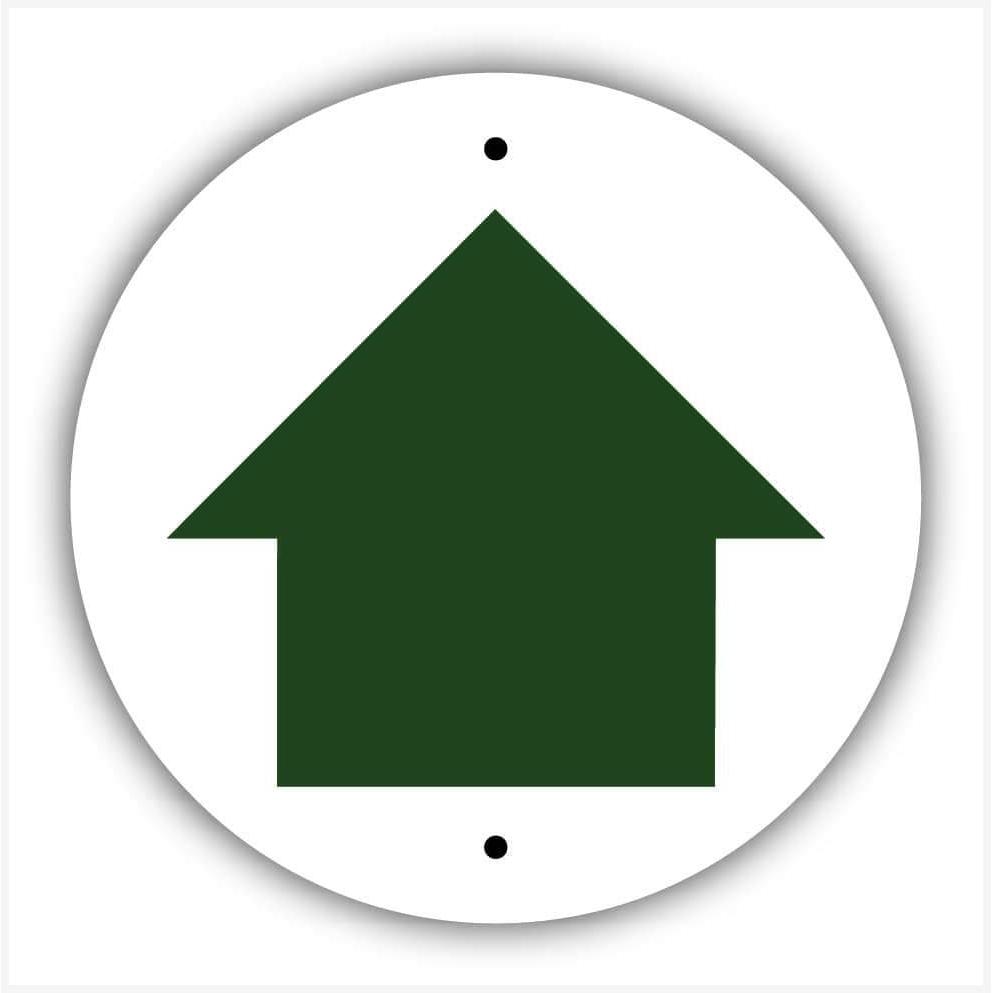 Green Arrow Waymarker sign - The Sign Shed