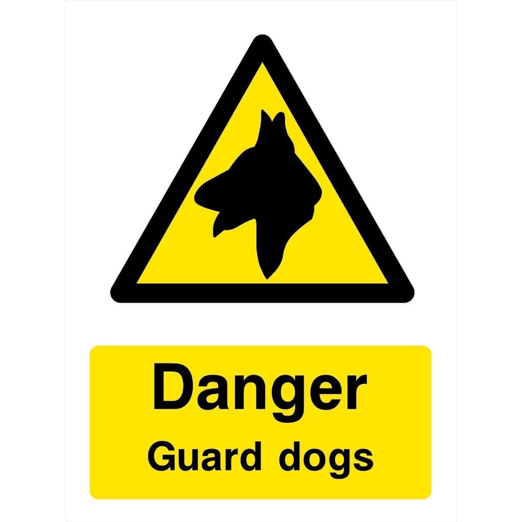 Guard Dogs Sign - The Sign Shed