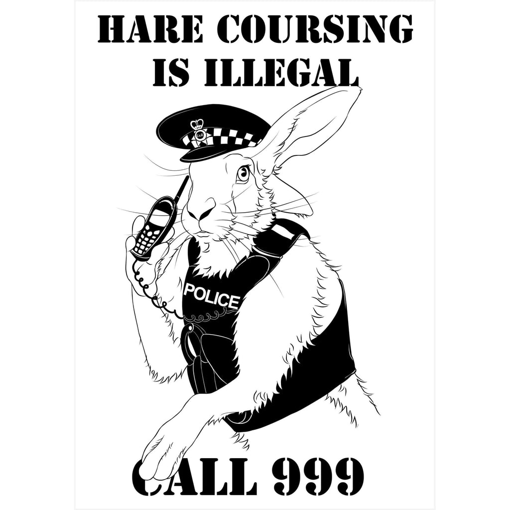 Hare Coursing is Illegal Sign - The Sign Shed