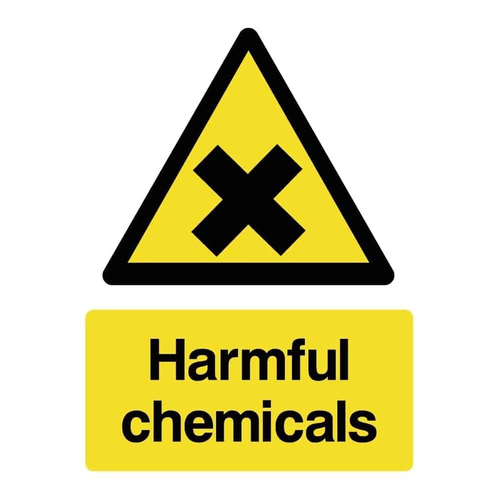 Harmful Chemicals Sign - The Sign Shed