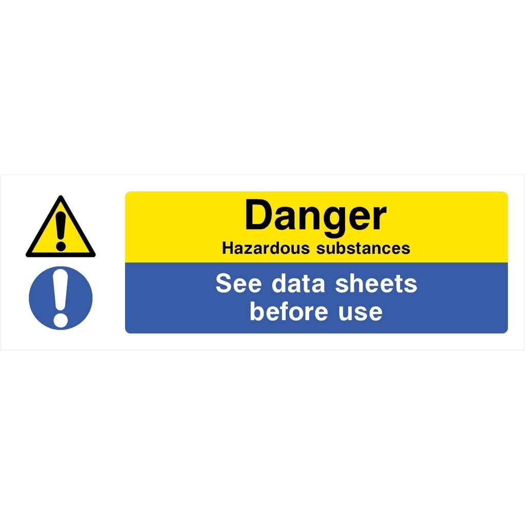 Hazardous Substances Sign - The Sign Shed