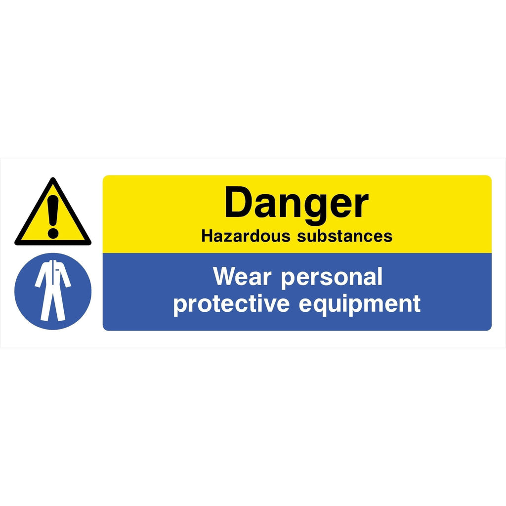 Hazardous Substances Wear PPE Sign - The Sign Shed