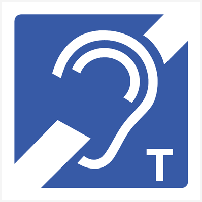 Hearing Loop Symbol Sign - The Sign Shed