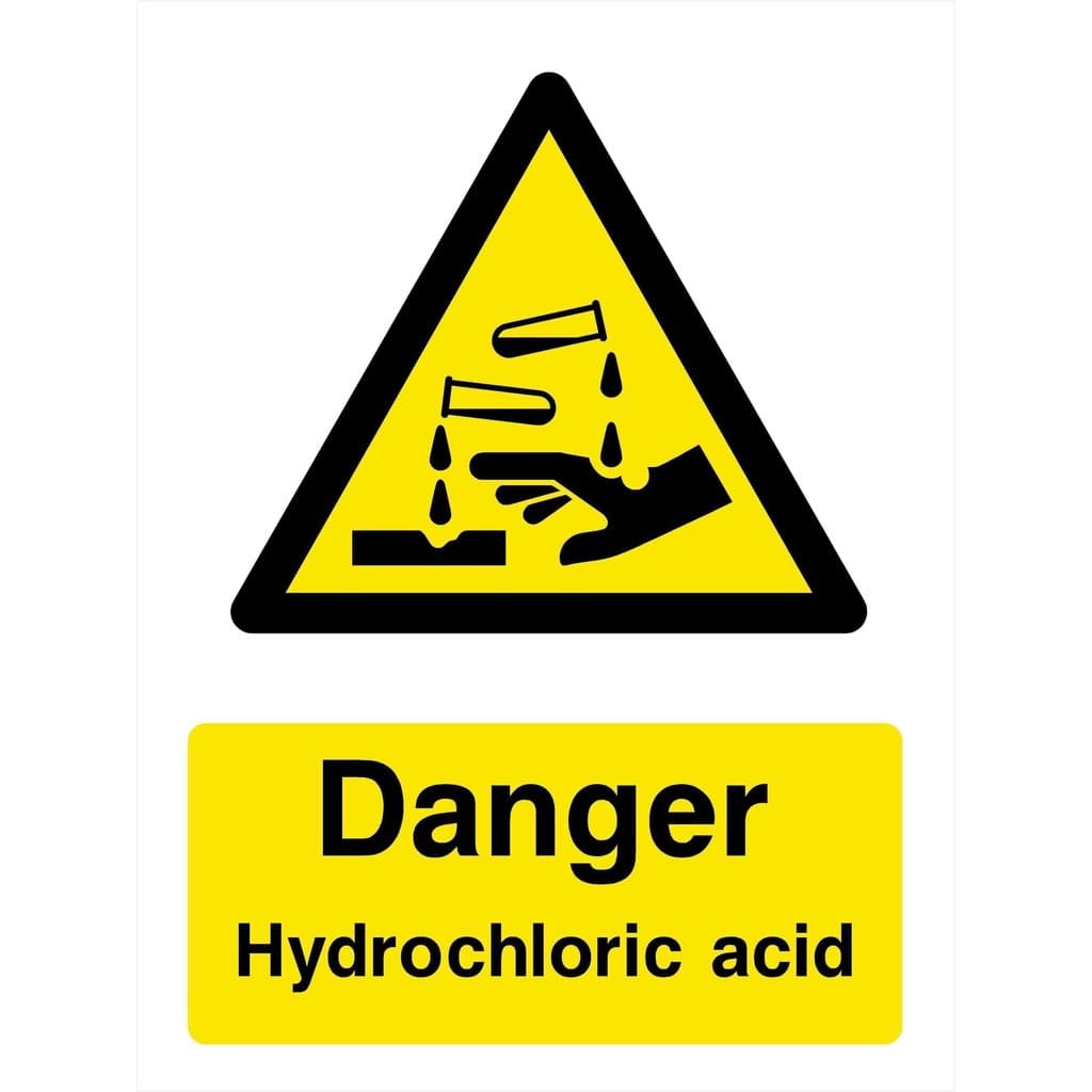 Hydrochloric Acid Sign - The Sign Shed