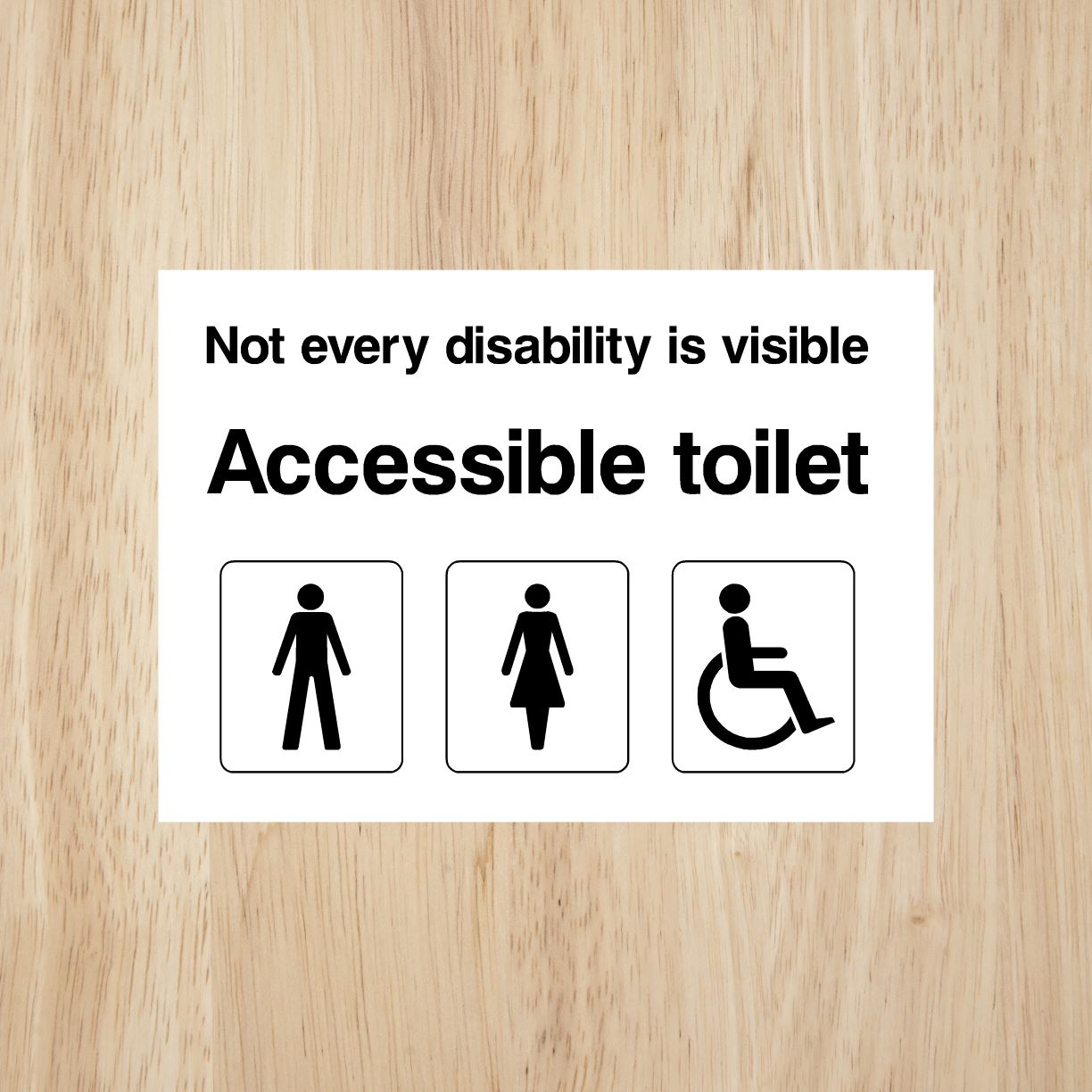 Amazon Inclusive Sign Inclusive Accessible Toilet Sign – Durable UK Safety Sign – The Sign Shed