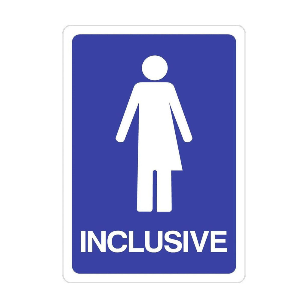 Handmade Inclusive Signs Inclusive Toilet Sign