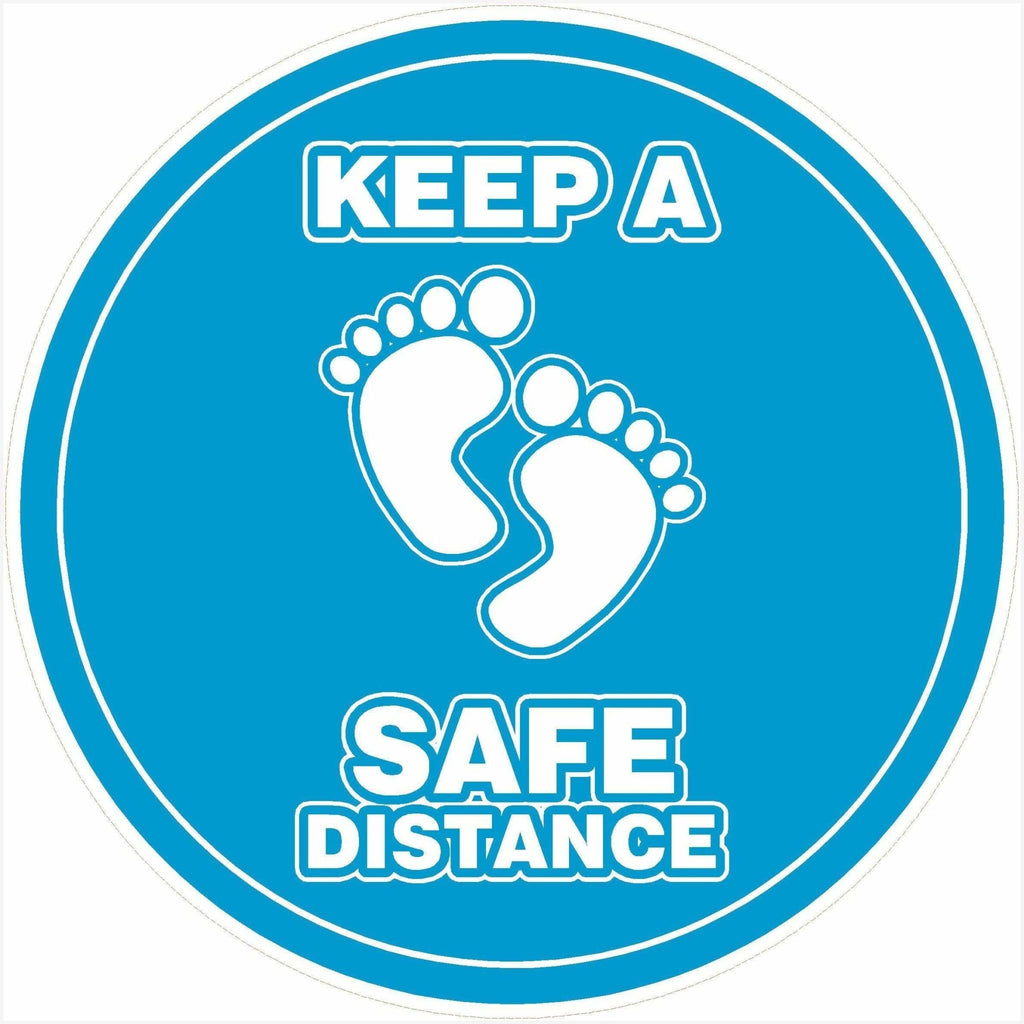 Keep A Safe Distance Floor Sticker For Schools - The Sign Shed