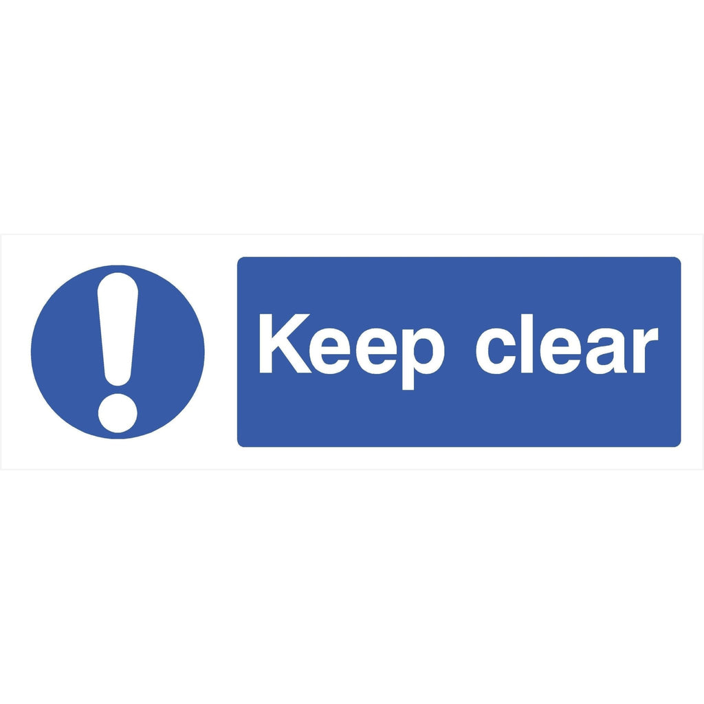 Keep Clear Sign | Landscape - The Sign Shed